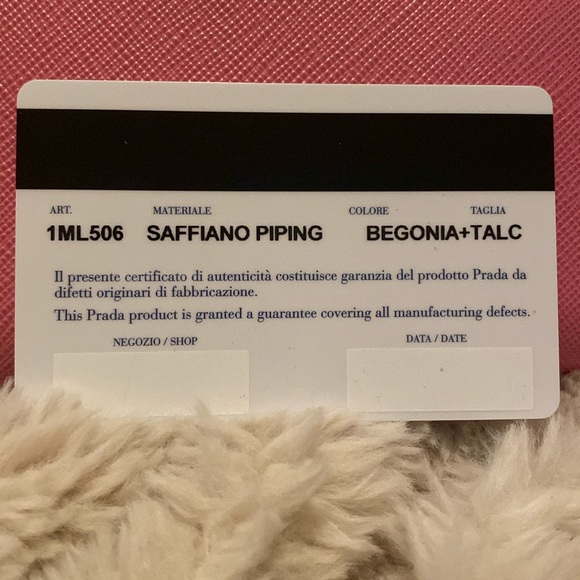 Gorgeous Prada pink saffiano with white trim and silver hardware. - Picture 2 of 6